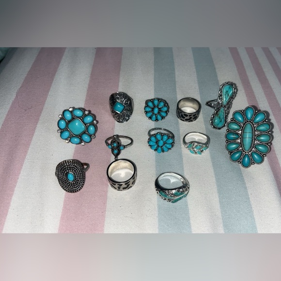 Jewelry - Turquoise ring lot